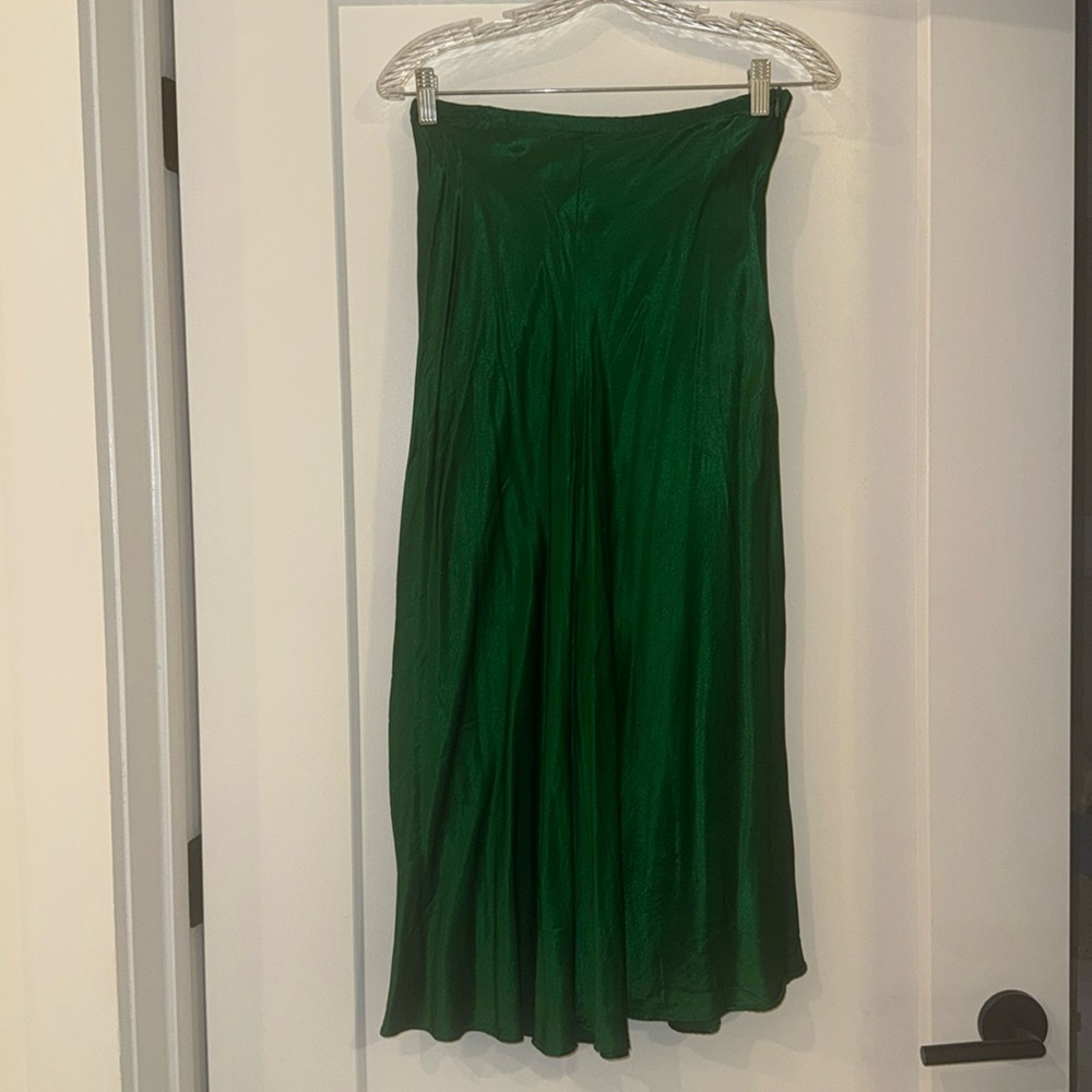 Zara satin effect skirt